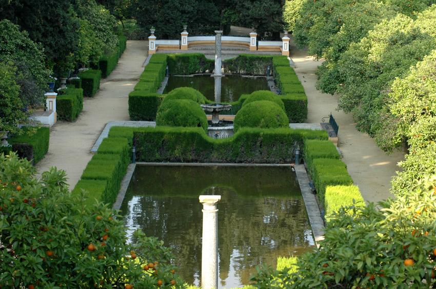 Sevilla - Palácové  zahrady