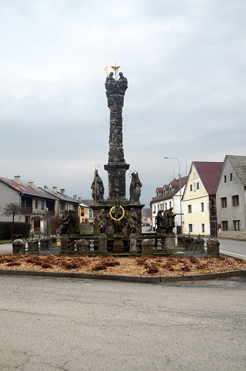 Blíževedly - sloup Nejsvětější Trojice