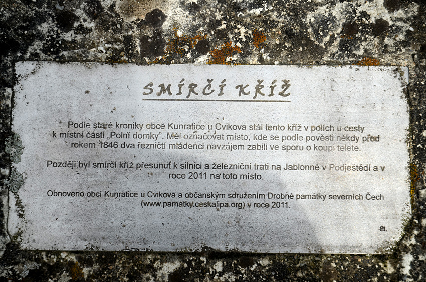 Kunratice u Cvikova - smírčí kříž