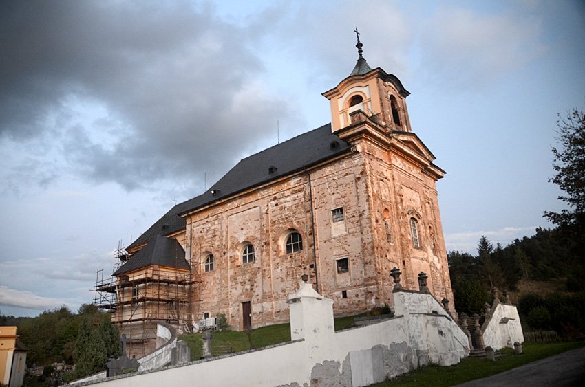 Manětín - kostel svaté Barbory