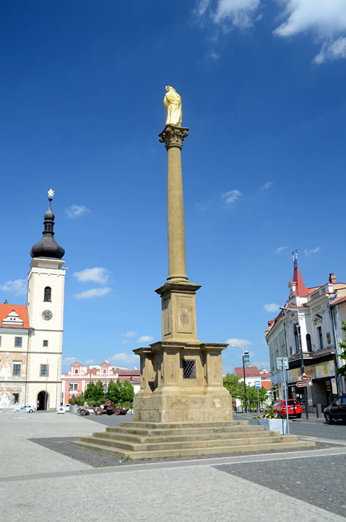 Mladá Boleslav - mariánský sloup