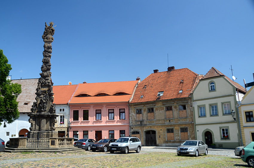 Žatec - sloup svatého Floriána