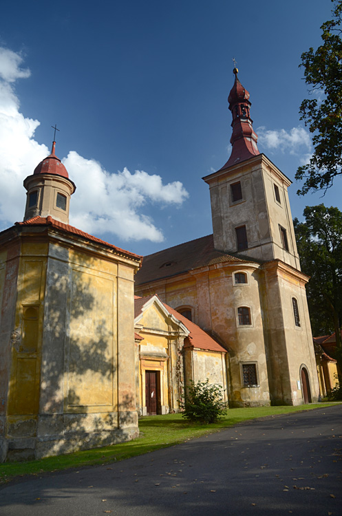 Mariánské Radčice - kostel Panny Marie Bolestné