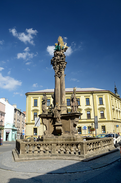 Kroměříž - morový sloup Nejsvětější Trojice