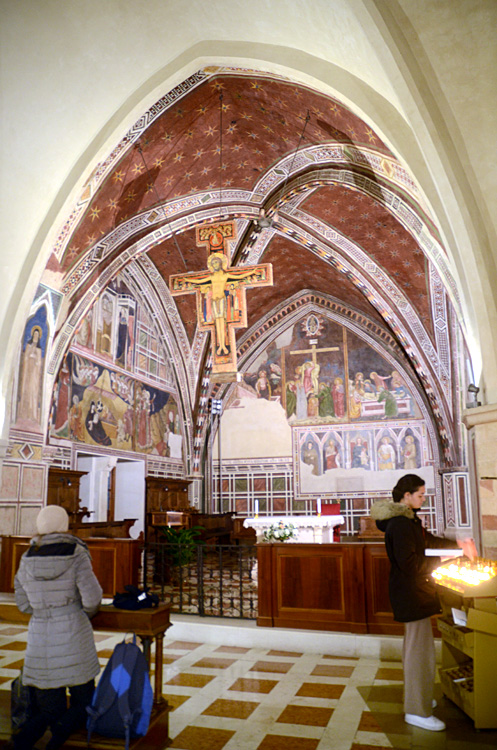 Assisi - bazilika Santa Chiara