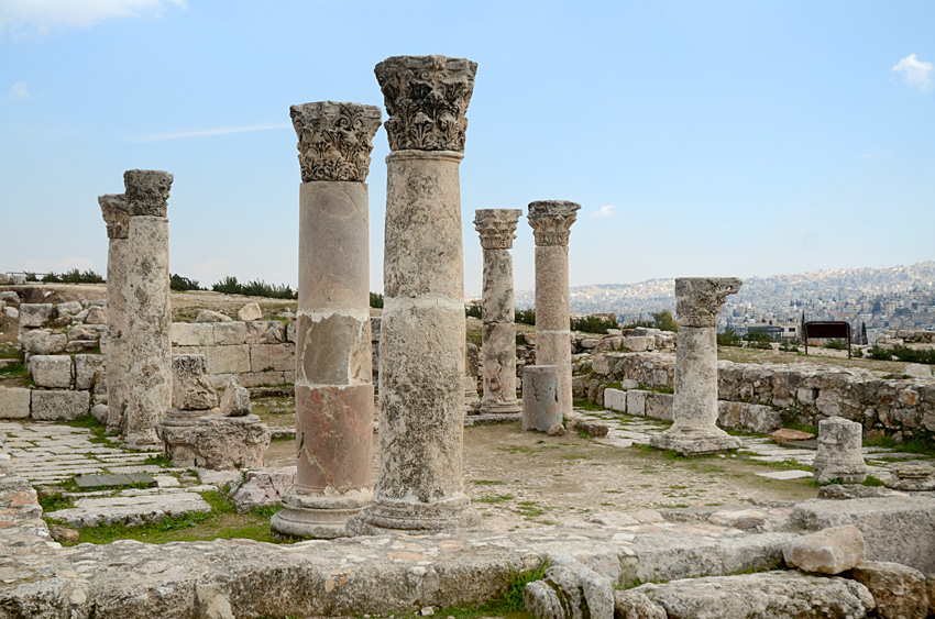 Ammán - byzantský kostel na Citadele