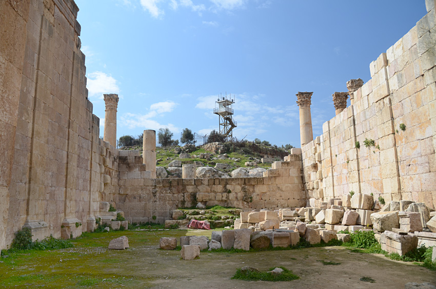 Jerash - chrám boha Dia