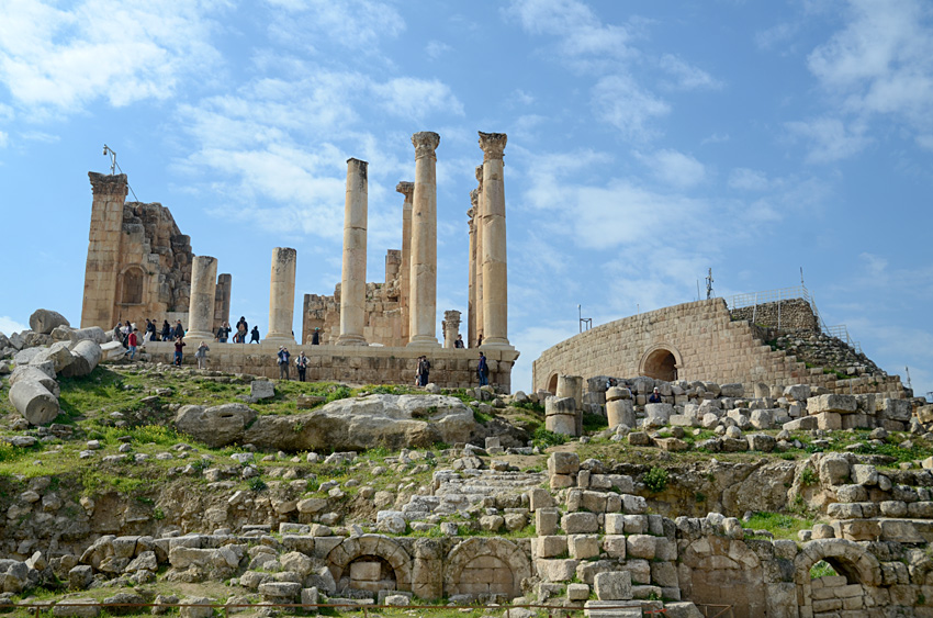 Jerash - chrám boha Dia