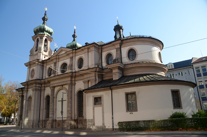 Innsbruck - kostel svatého Jana Nepomuckého