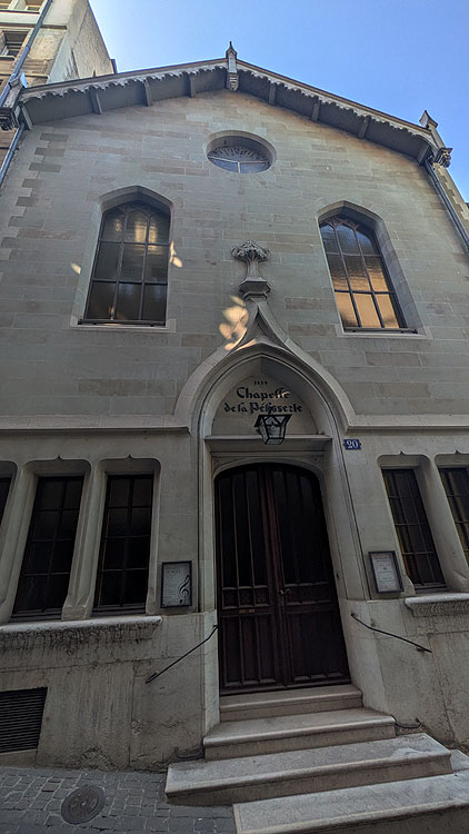 Ženeva - Église évangélique de la Pélisserie